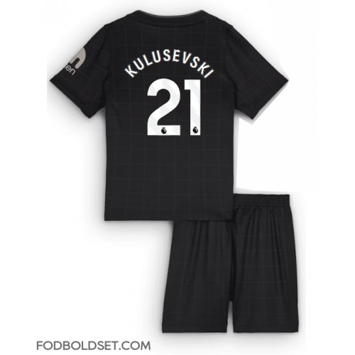 Tottenham Hotspur Dejan Kulusevski #21 Udebane Trøje Børn 2025-26 Kortærmet (+ Korte bukser)